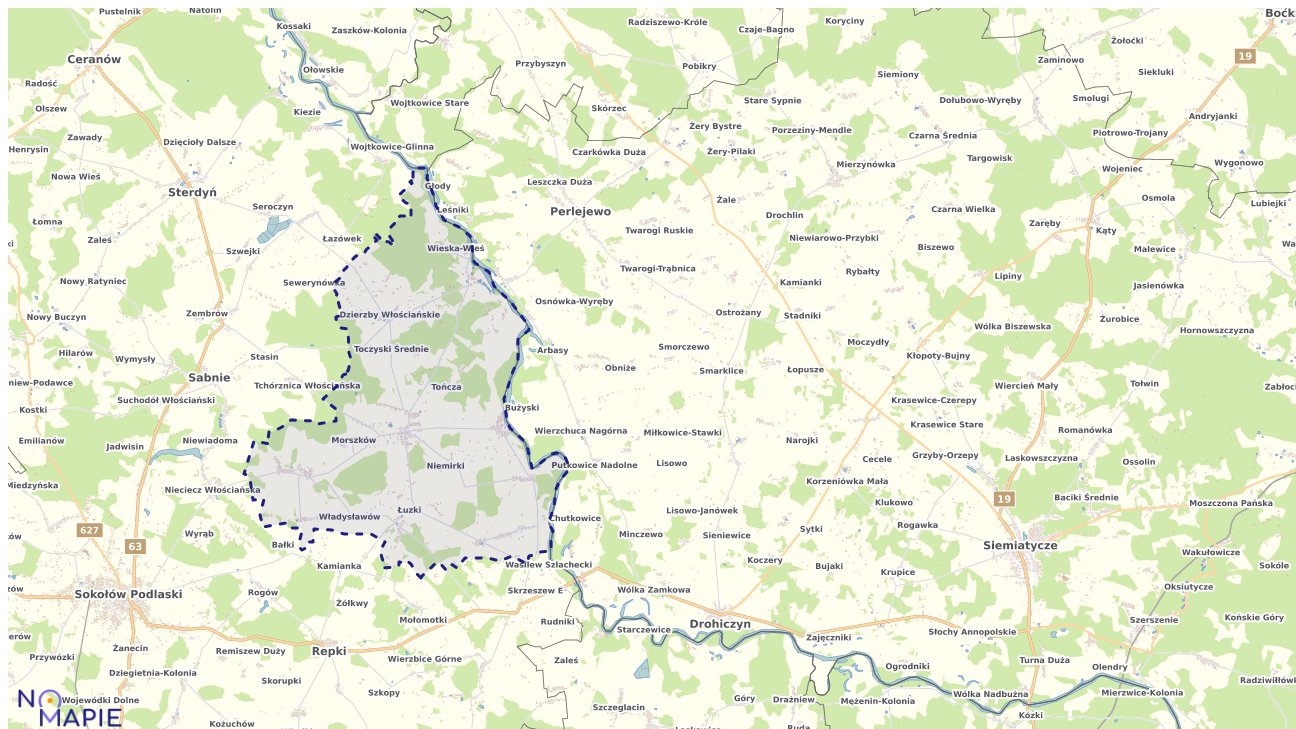 Mapa uzbrojenia terenu Jabłonny Lackiej